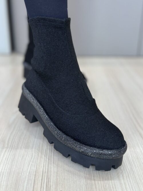 COTURNO TRICOT BLACK